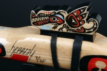 Elm Native American Flute, Minor, Low D-3, #D1K